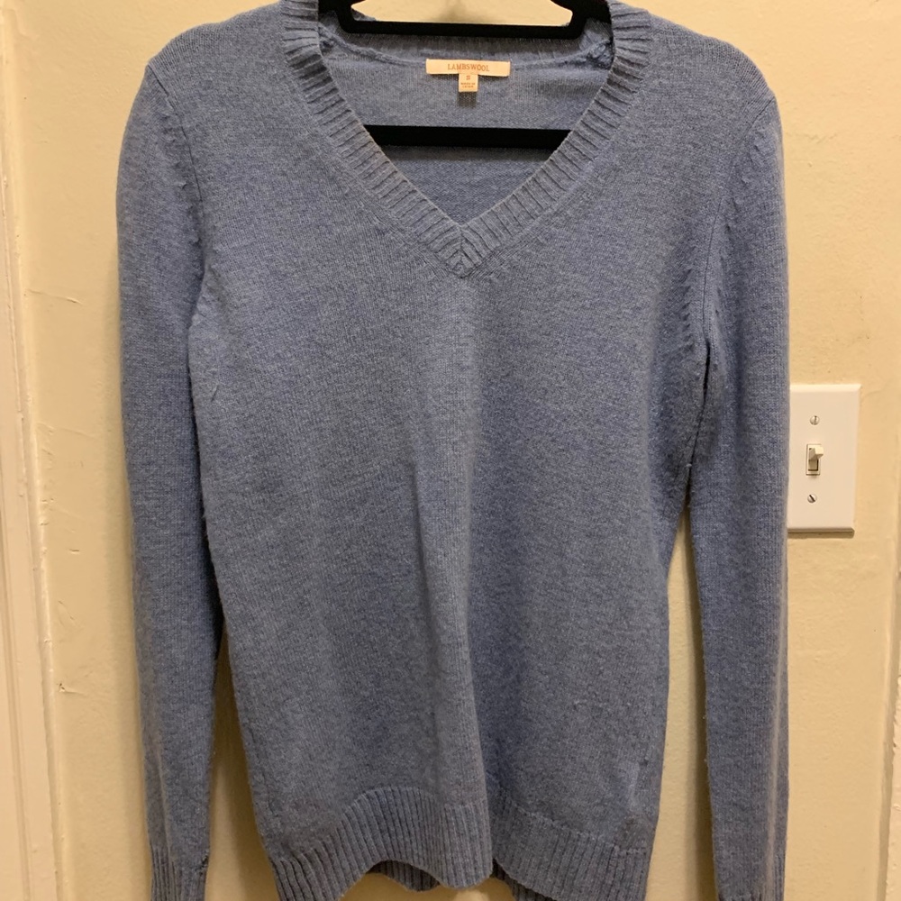 Light blue lambswool sweater